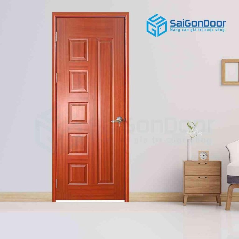Cửa Gỗ Công Nghiệp HDF Veneer 6B sapele 5 Cửa gỗ công nghiệp HDF Veneer 6B sapele