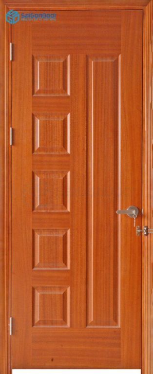 Cửa gỗ công nghiệp HDF Veneer 6B-xoan dao