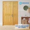 Cửa Gỗ Công Nghiệp HDF Veneer 9A ash 2 canh nho lon 4 Cửa gỗ công nghiệp HDF Veneer 9A ash 2 canh nho lon