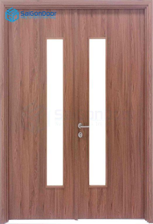 CỬA GỖ CÔNG NGHIỆP MDF MELAMINE 2P1G1 7 Cửa gỗ công nghiệp MDF Melamine 2P1G1
