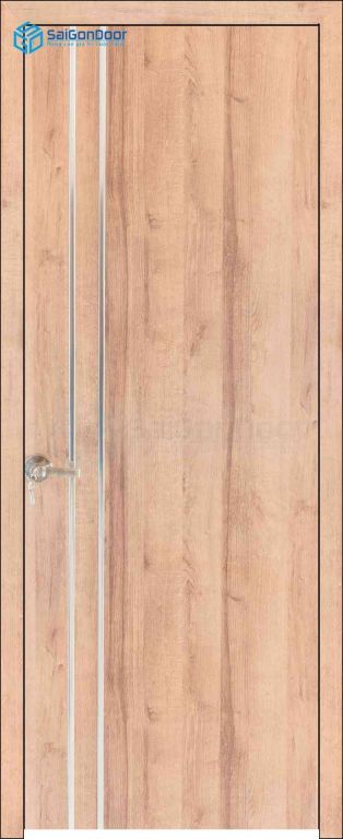 CỬA GỖ CÔNG NGHIỆP MDF MELAMINE P1R2 inox 7 Cửa gỗ công nghiệp MDF Melamine P1R2 inox