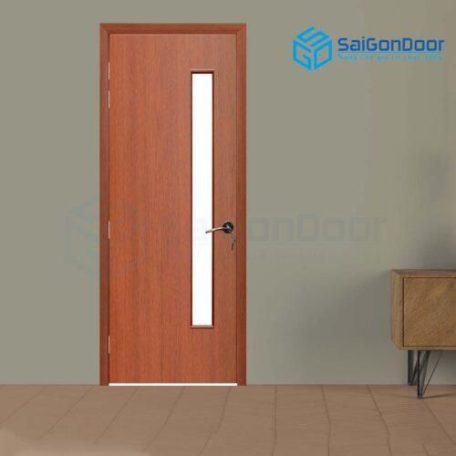 Cửa gỗ nhà vệ sinh MDF Veneer P1G1 cam xe