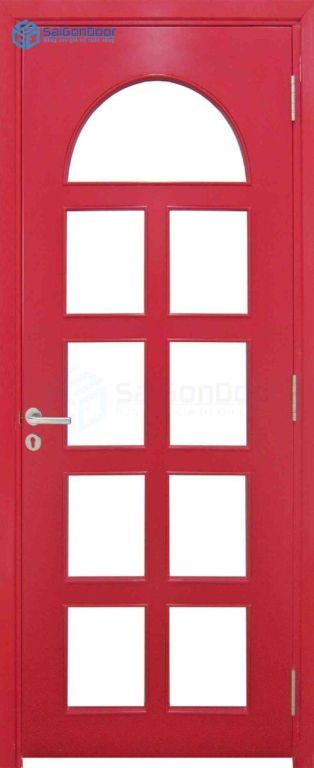 CỬA GỖ CÔNG NGHIỆP MDF VENEER P1G9 hong 8 Cửa gỗ công nghiệp MDF Veneer P1G9 hong
