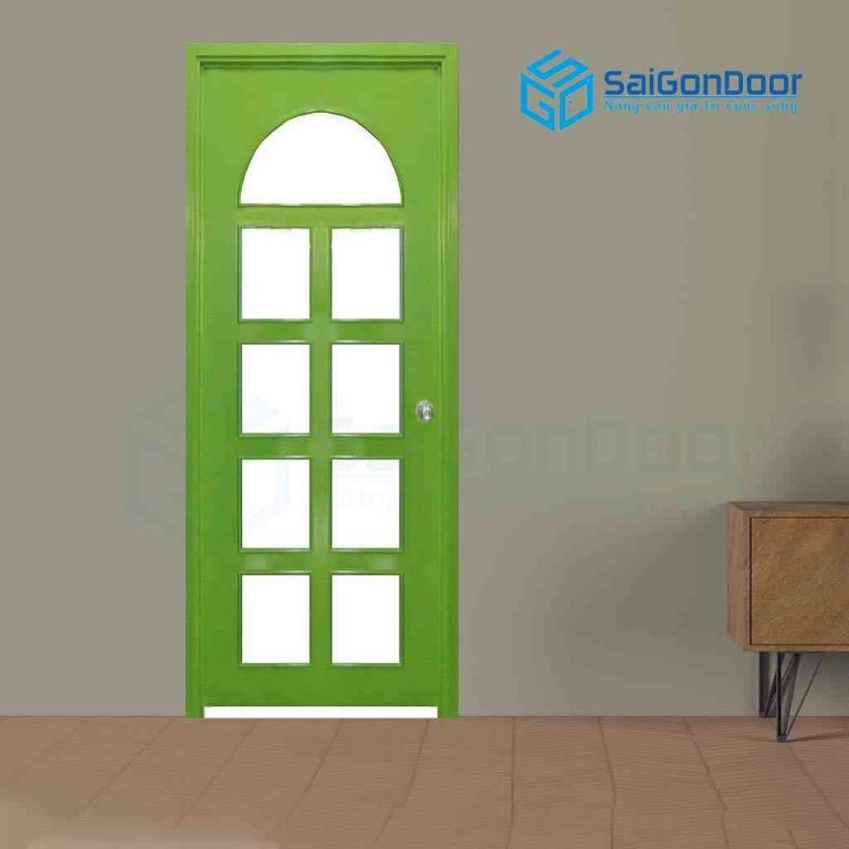 CỬA GỖ CÔNG NGHIỆP MDF VENEER P1G9 xanh la 5 Cửa gỗ công nghiệp MDF Veneer P1G9 xanh la
