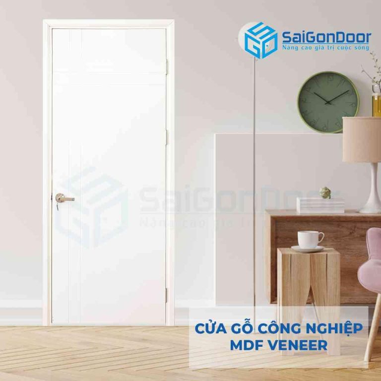 CỬA GỖ CÔNG NGHIỆP MDF VENEER P1R4-C1 5 Cửa gỗ công nghiệp MDF Veneer P1R4-C1