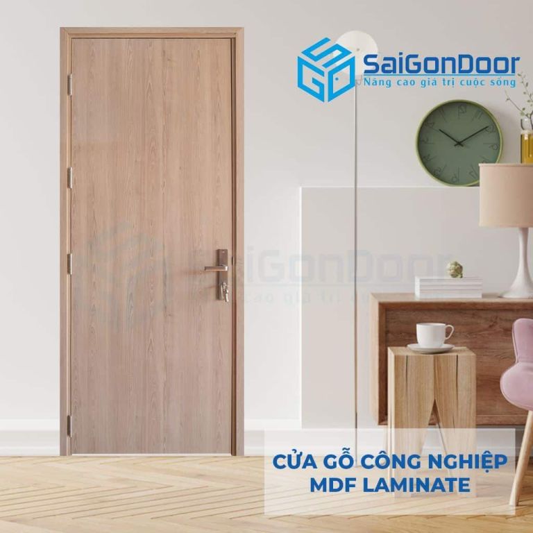 CỬA GỖ CÔNG NGHIỆP MDF LAMINATE P1 6 Cửa gỗ công nghiệp MDF laminate P1