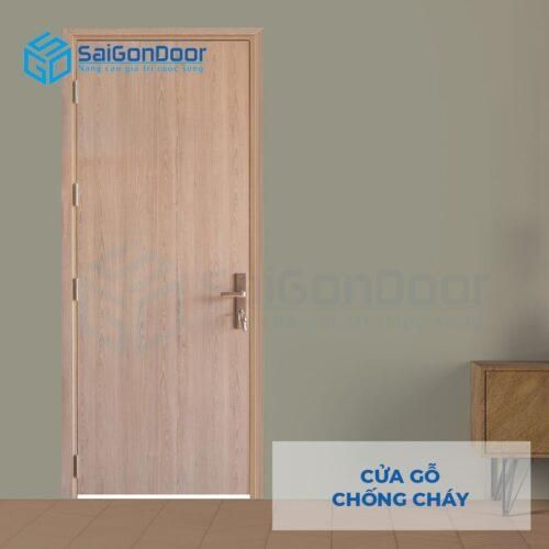 Cửa gỗ chống cháy GCC Cua go chong chay MDF Laminate P1