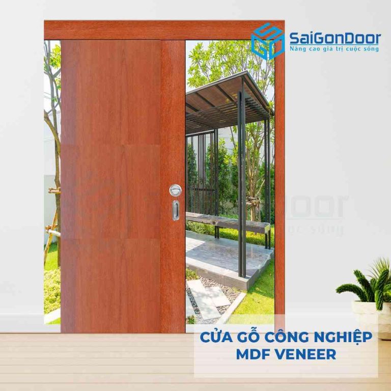 CỬA GỖ CÔNG NGHIỆP MDF VENEER Cua lua truot MDF P1-4 5 Cửa gỗ công nghiệp MDF Veneer Cua lua truot MDF P1-4