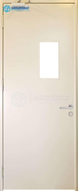 Cửa Thép Chống Cháy TCC P1G1 kinh cuong luc 8 Cửa thép chống cháy TCC P1G1 kinh cuong luc