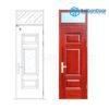 Cửa thép vân gỗ SGD GS1H3-OT 4 Cửa thép vân gỗ SGD GS1H3-OT