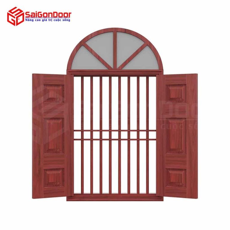 Cửa thép vân gỗ dạng vòm TVGVom-SGD-10 3 Thep van go vom SGD 10.jpg
