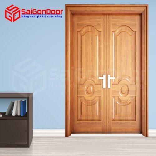 Cửa thép vân gỗ TVG-2H6-V3