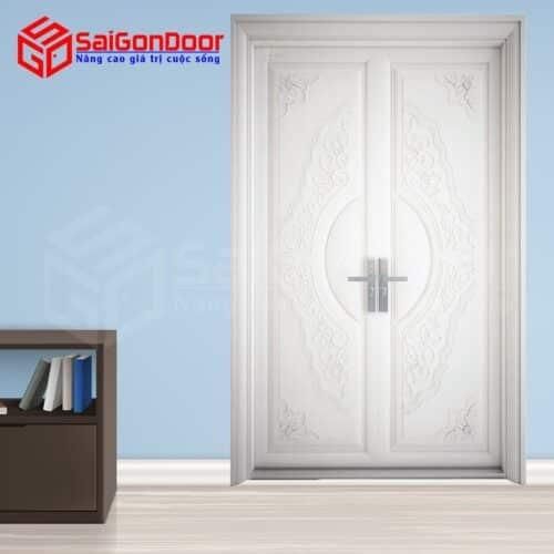 Cửa thép vân gỗ TVG-2H9-T