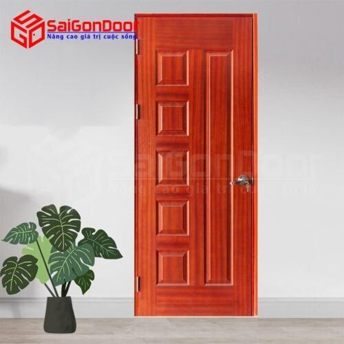 Cửa gỗ công nghiệp HDF Veneer 6B Căm Xe