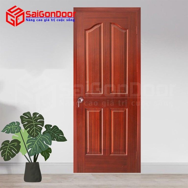 Cửa gỗ công nghiệp HDF Veneer 4A-Căm Xe 5 Cua go HDF veneer 4A Cam
