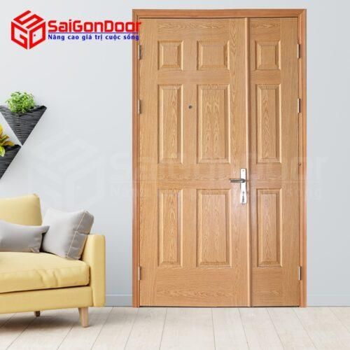 Cửa gỗ công nghiệp HDF Veneer 9A-Oak