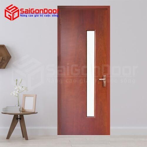 Cửa gỗ công nghiệp MDF Veneer P1G1 Căm-xe-3