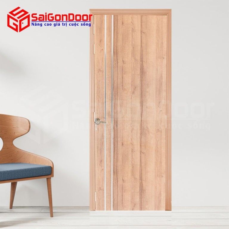 Cửa gỗ chống cháy GCC-MDF Melamine P1R2 inox 6 Cua go chong chay MDF Melamine P1R2