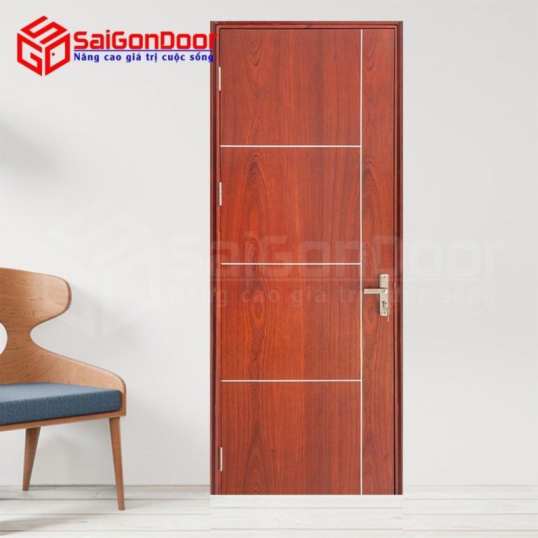 Cửa gỗ chống cháy GCC-MDF Veneer P1R4 Căm-xe 6 Cua go chong chay MDF Veneer P1R4 Cam
