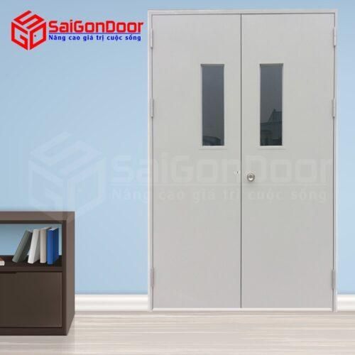 Cửa thép chống cháy TCC 2PG2 khoá cóc