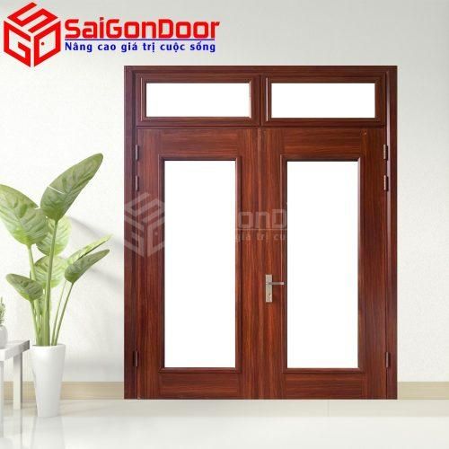 Cửa Thép Vân Gỗ SGD-KM.TVG-2C-10