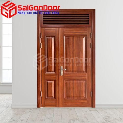 Cửa Thép Vân Gỗ SGD-KM.TVG-2CL-4