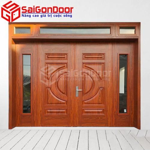 Cửa Thép Vân Gỗ SGD-KM.TVG-4C.14