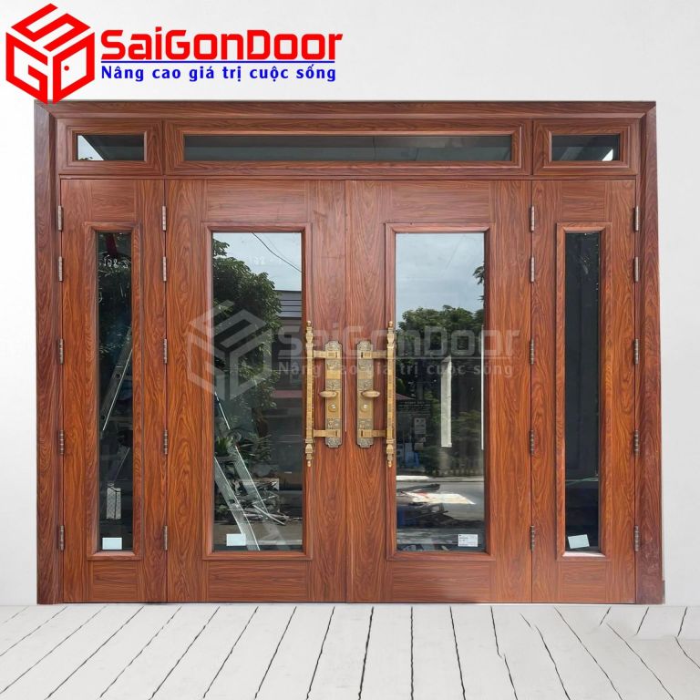 Cửa Thép Vân Gỗ SGD-KM.TVG-4C.18 3 SGD KM.TVG 4C.14