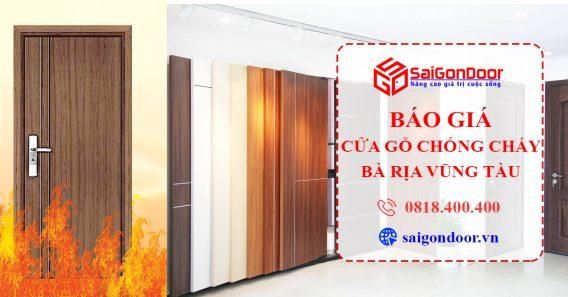 Báo Giá Thi Công Cửa Gỗ Chống Cháy Bà Rịa Vũng Tàu