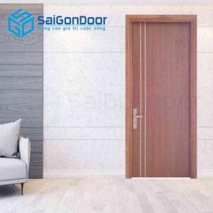 Cửa Gỗ MDF Veneer P1R2 xoan dao 3