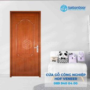 Cửa Gỗ Công Nghiệp HDF Veneer 2A xoan dao lum