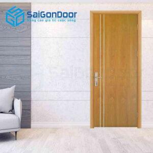 Cửa Gỗ MDF Veneer P1R2 soi 2
