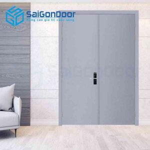 Cửa Gỗ Chống Cháy 2P son xam