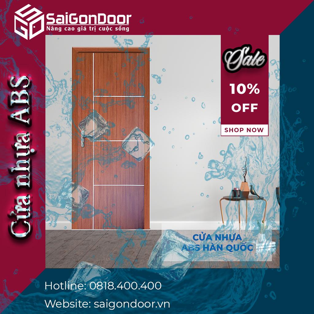 Mẫu cửa nhựa ABS đẹp tại SaiGonDoor