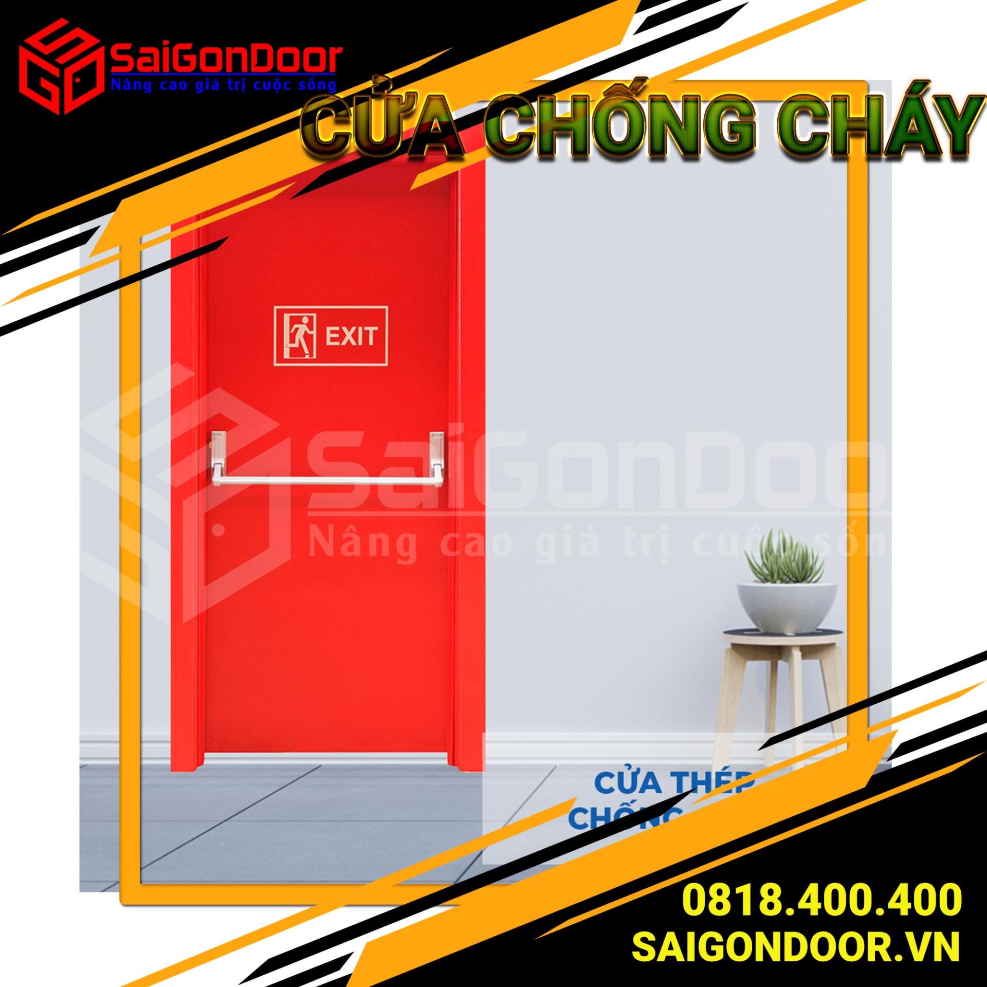 Cửa chống cháy giúp ngăn cháy lan hiệu quả trong một khoảng thời gian nhất định