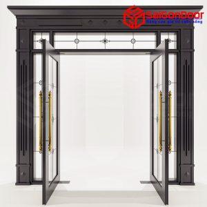 Cửa Nhôm Vân Gỗ 73