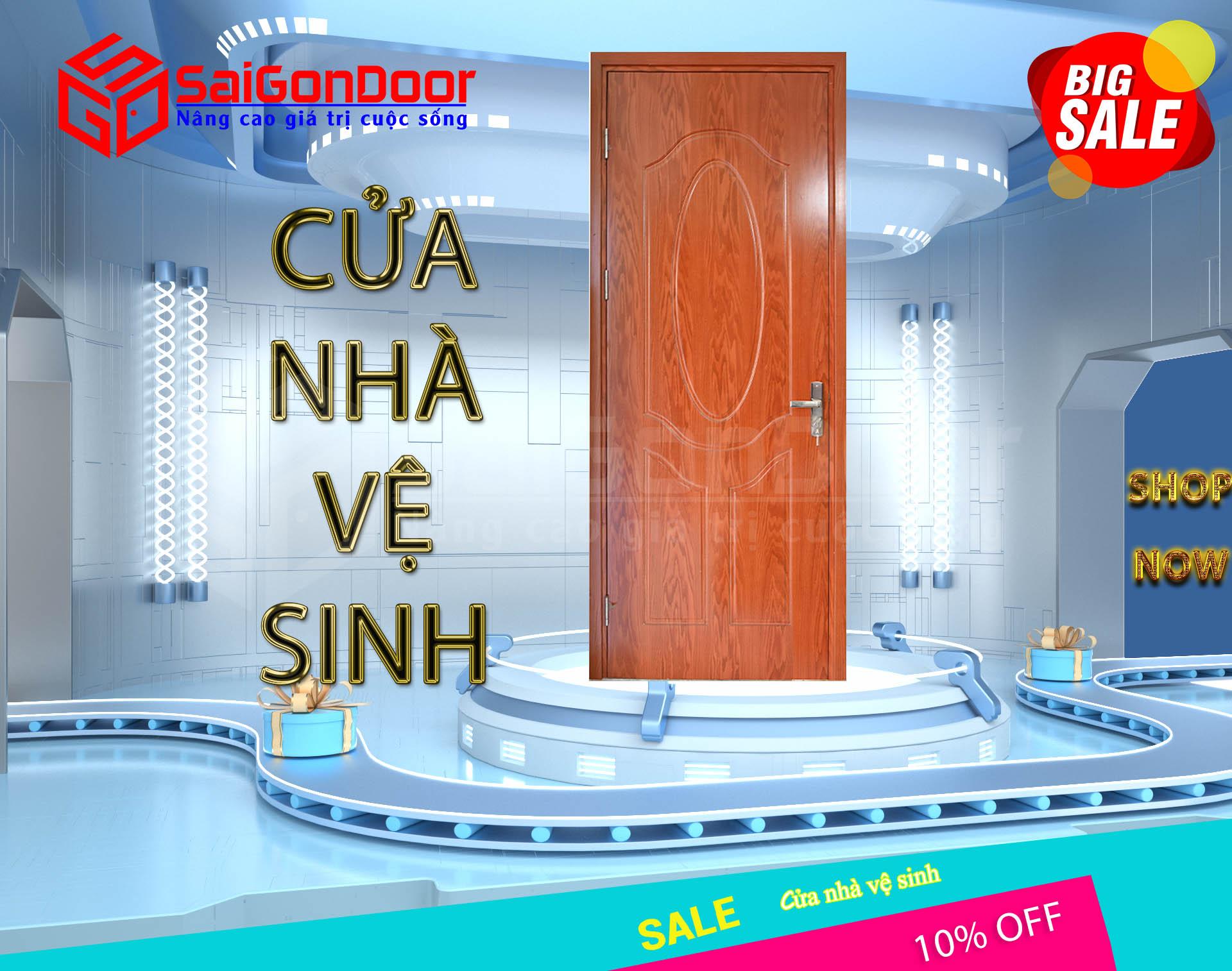 Cửa gỗ nhựa Composite chống chịu được nước hoàn toàn