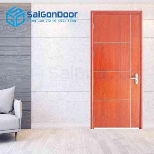 Cửa Gỗ MDF Veneer P1R4b xoan dao 2