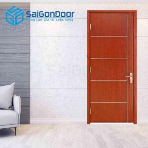Cửa Gỗ MDF Veneer P1R5 xoan dao 3