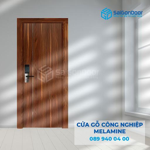 Mẫu cửa văn phòng 1 cánh gỗ công nghiệp Melamine cánh trơn Mẫu cửa văn phòng 1 cánh gỗ công nghiệp Melamine cánh trơn