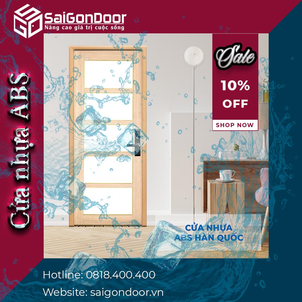 Cửa nhựa giả gỗ ABS có nguồn gốc từ Hàn Quốc