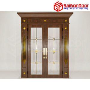 Cửa Nhôm Vân Gỗ SGD-CNVG-39