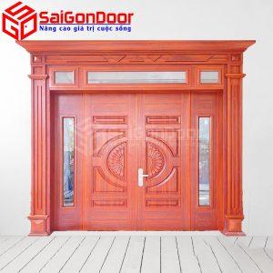 Cửa Thép Vân Gỗ SGD-KM.TVG-4C.2