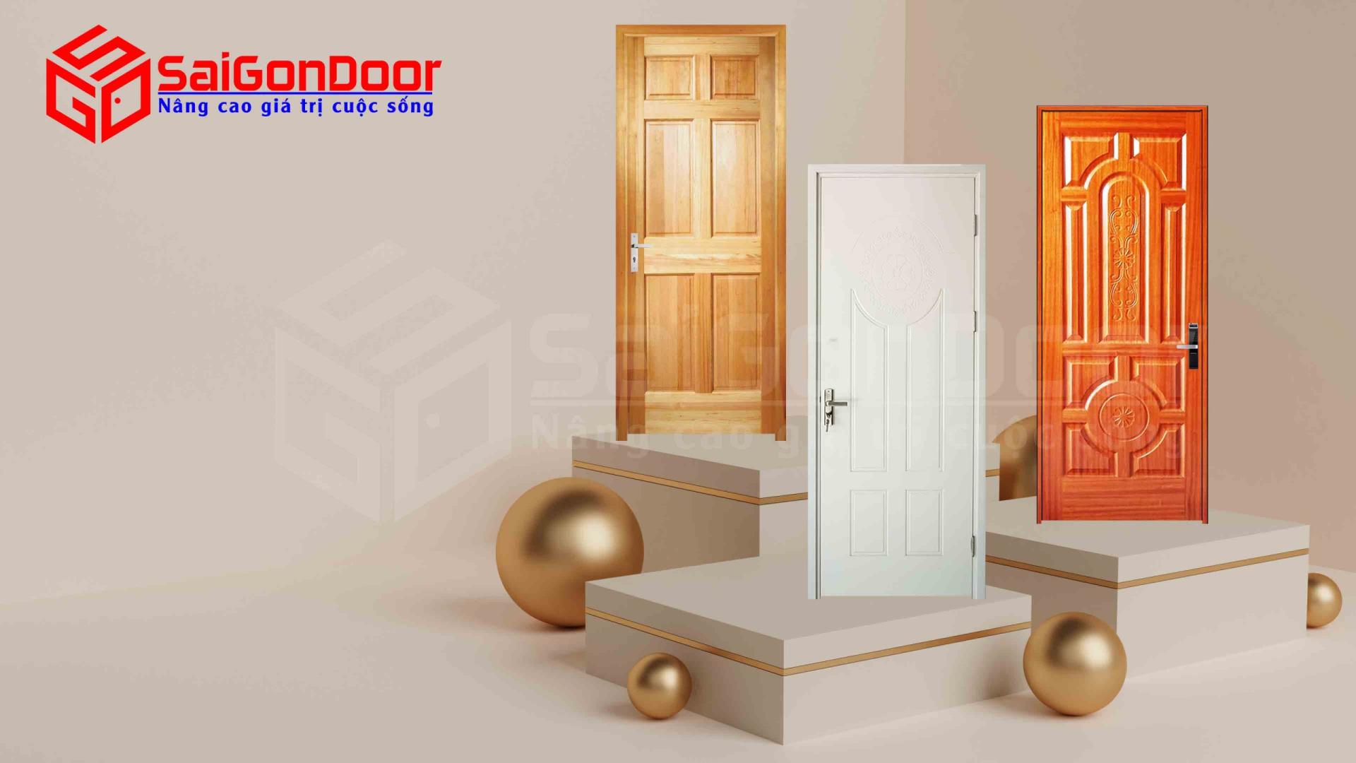 So sánh cửa gỗ công nghiệp, cửa gỗ tự nhiên và nhựa Composite