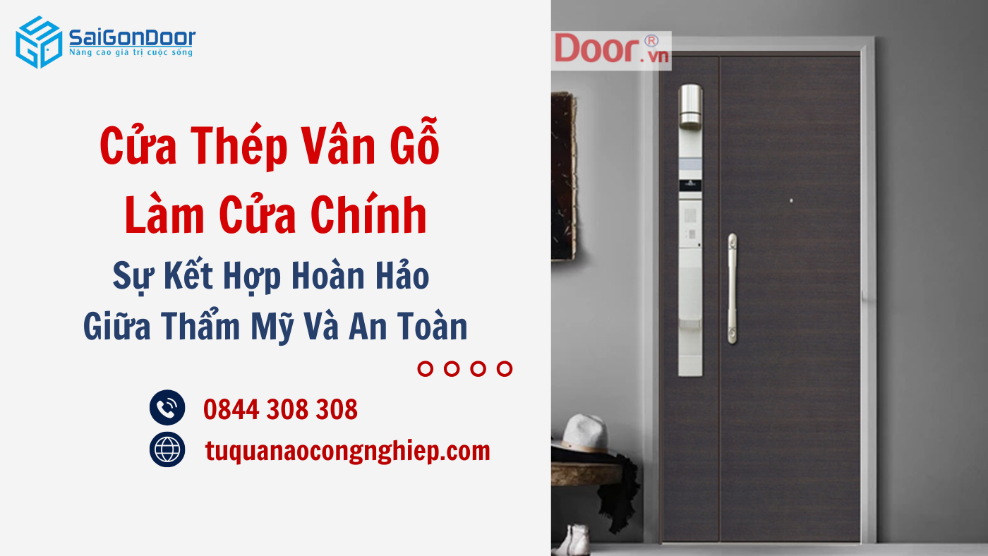 Cửa Thép Vân Gỗ Làm Cửa Chính – Sự Kết Hợp Hoàn Hảo Giữa An Toàn Và Thẩm Mỹ