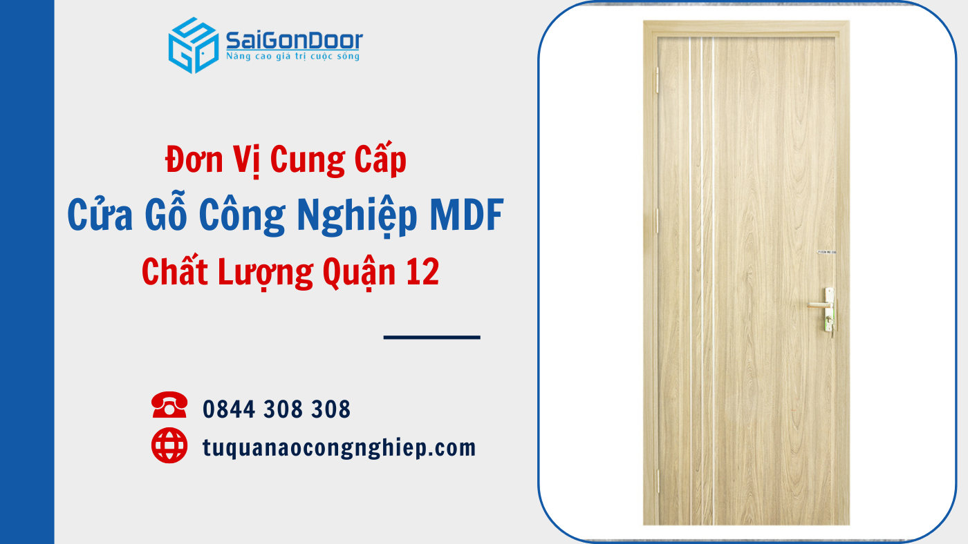 Đơn Vị Cung Cấp Cửa Gỗ Công Nghiệp MDF Chất Lượng Quận 12