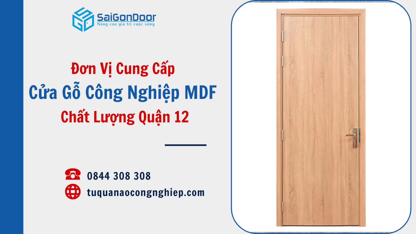 Đơn Vị Cung Cấp Cửa Gỗ Công Nghiệp MDF Chất Lượng Quận 12