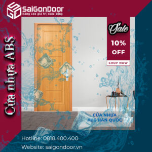 Cửa nhựa ABS cách âm, chống ồn tốt