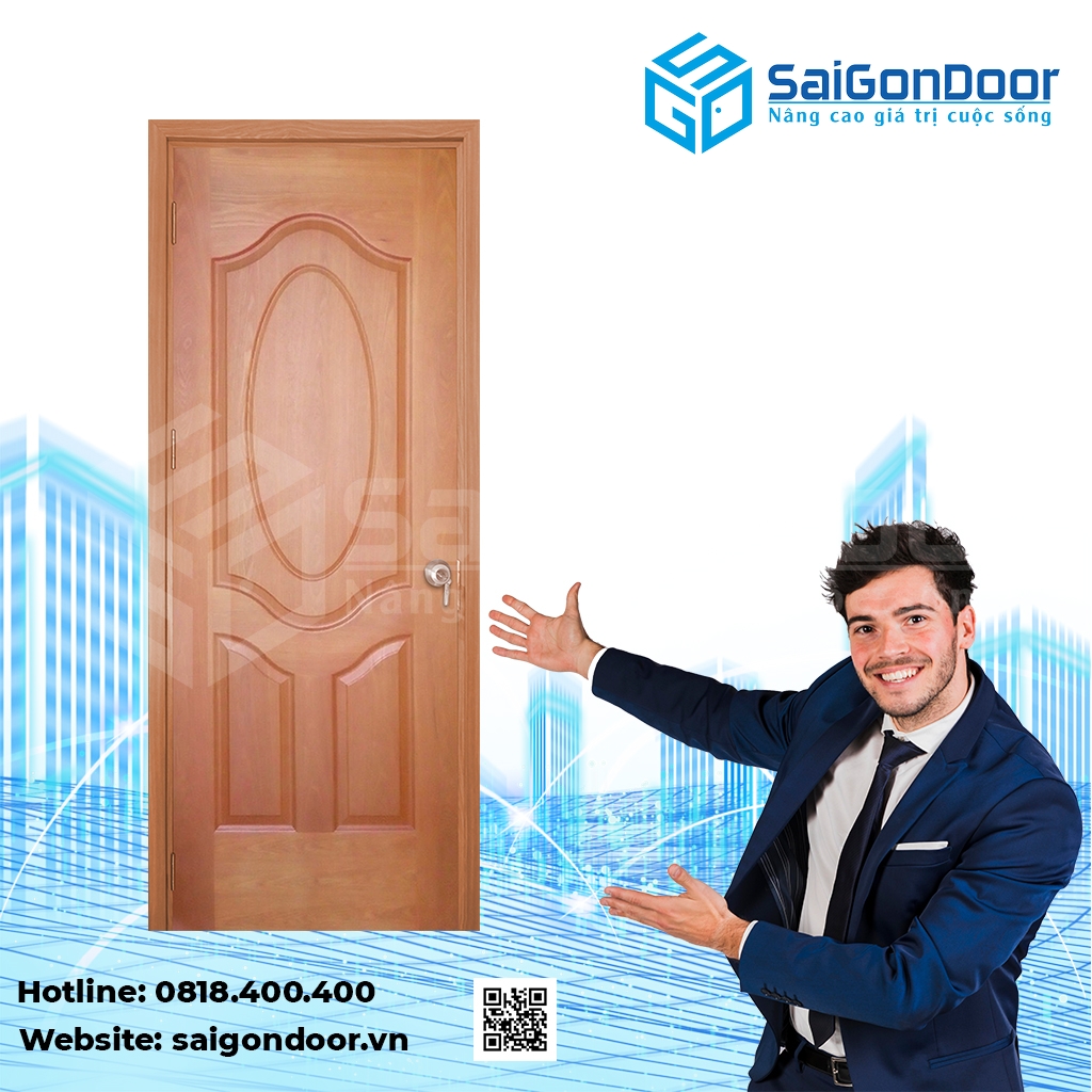 Giá cửa gỗ công nghiệp tương đối phù hợp với nhiều khách hàng