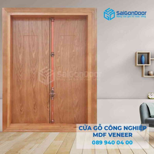 Cửa Gỗ MDF Veneer cua so 2 canh